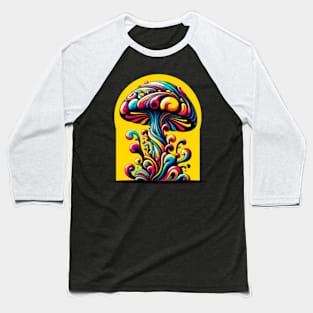 retro mushroom Baseball T-Shirt